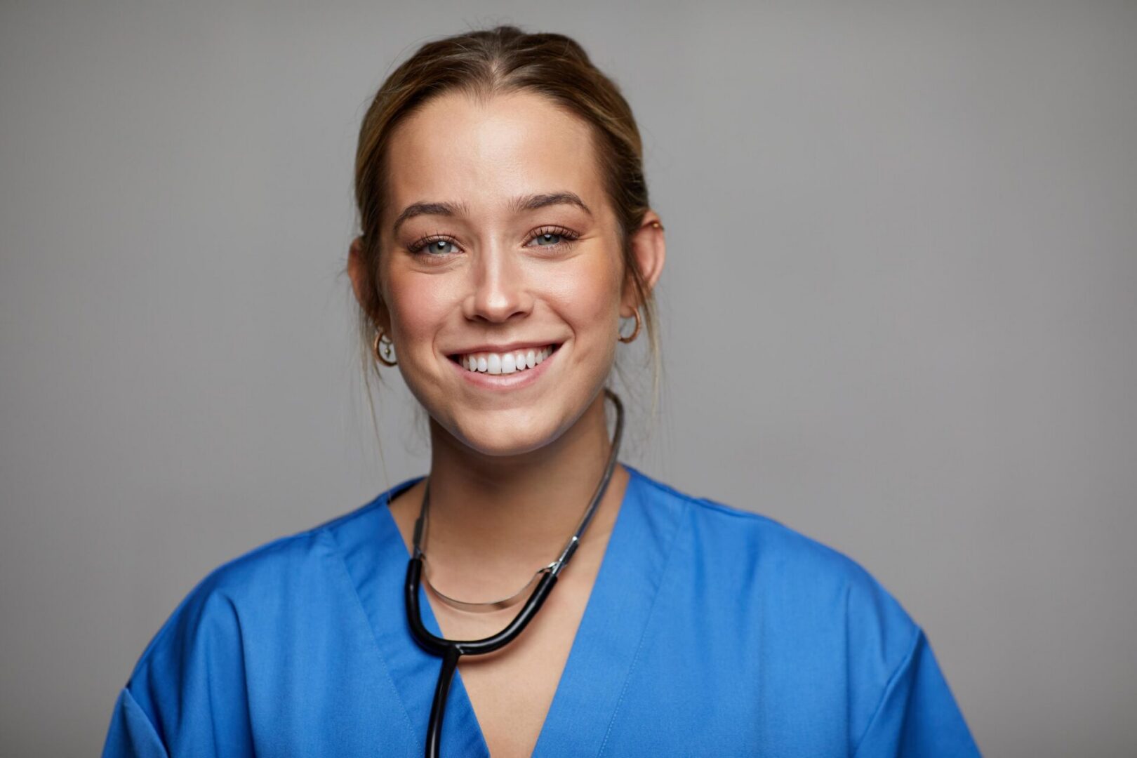Young medical professional with stethoscope